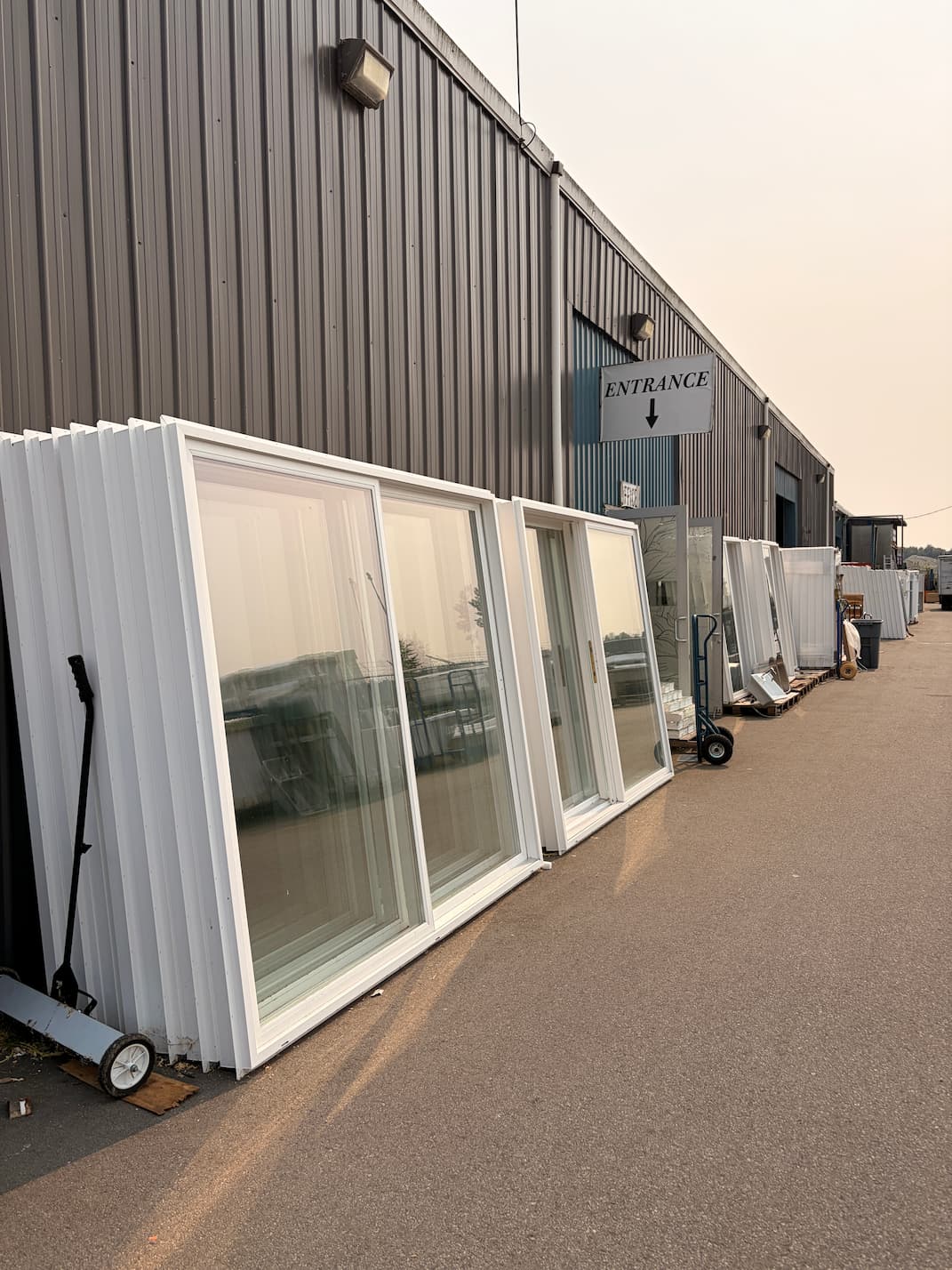 Assorted renovation supplies and building materials at MRNU